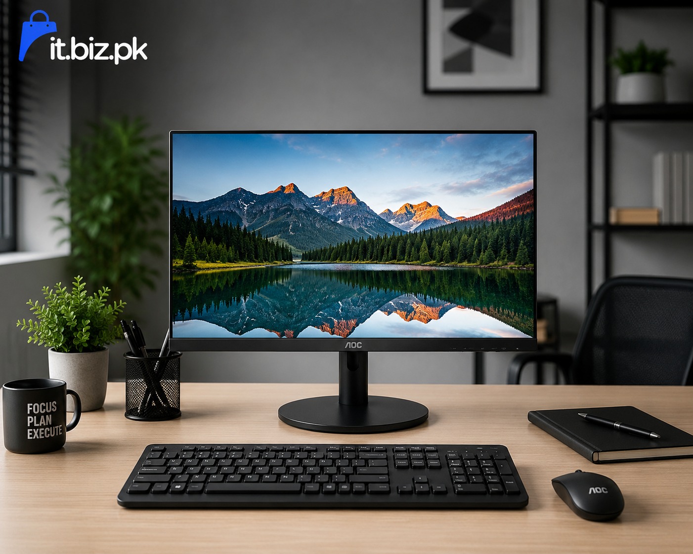 AOC 3-Sided Frameless LED+ 22B3HM 21.5″ Monitor