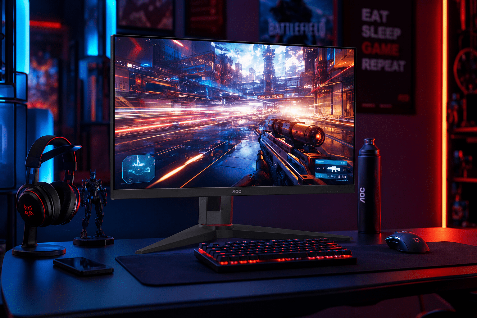 AOC Frameless Gaming LED