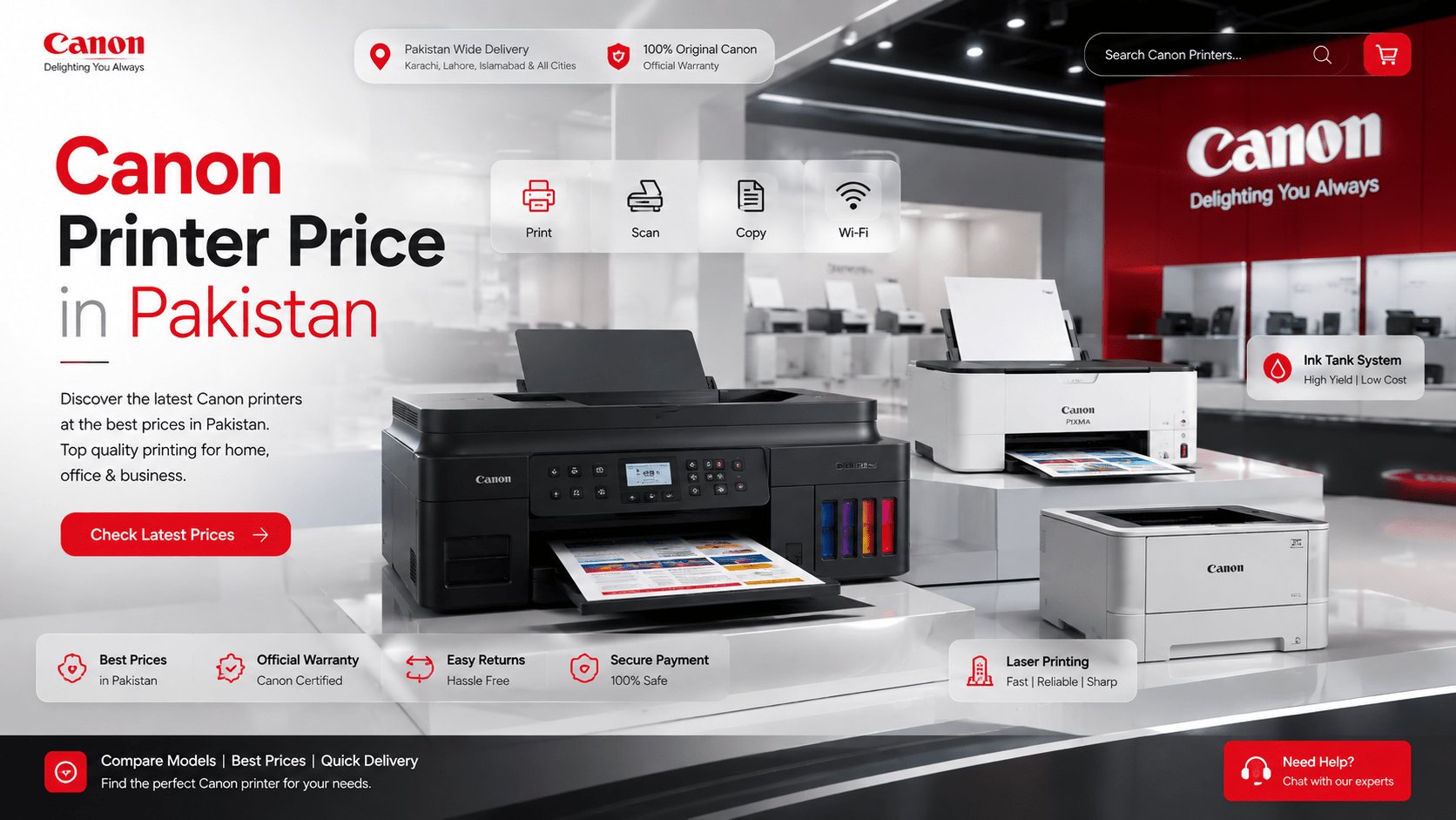 Canon Printer Price in Pakistan: Models, Features & Buying Guide